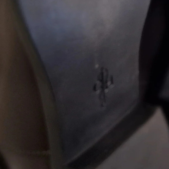 Cole Haan Adler Grey Riding Boot Leather/Suede With Gold Accent Buckle 6 1/2 - Picture 7 of 13